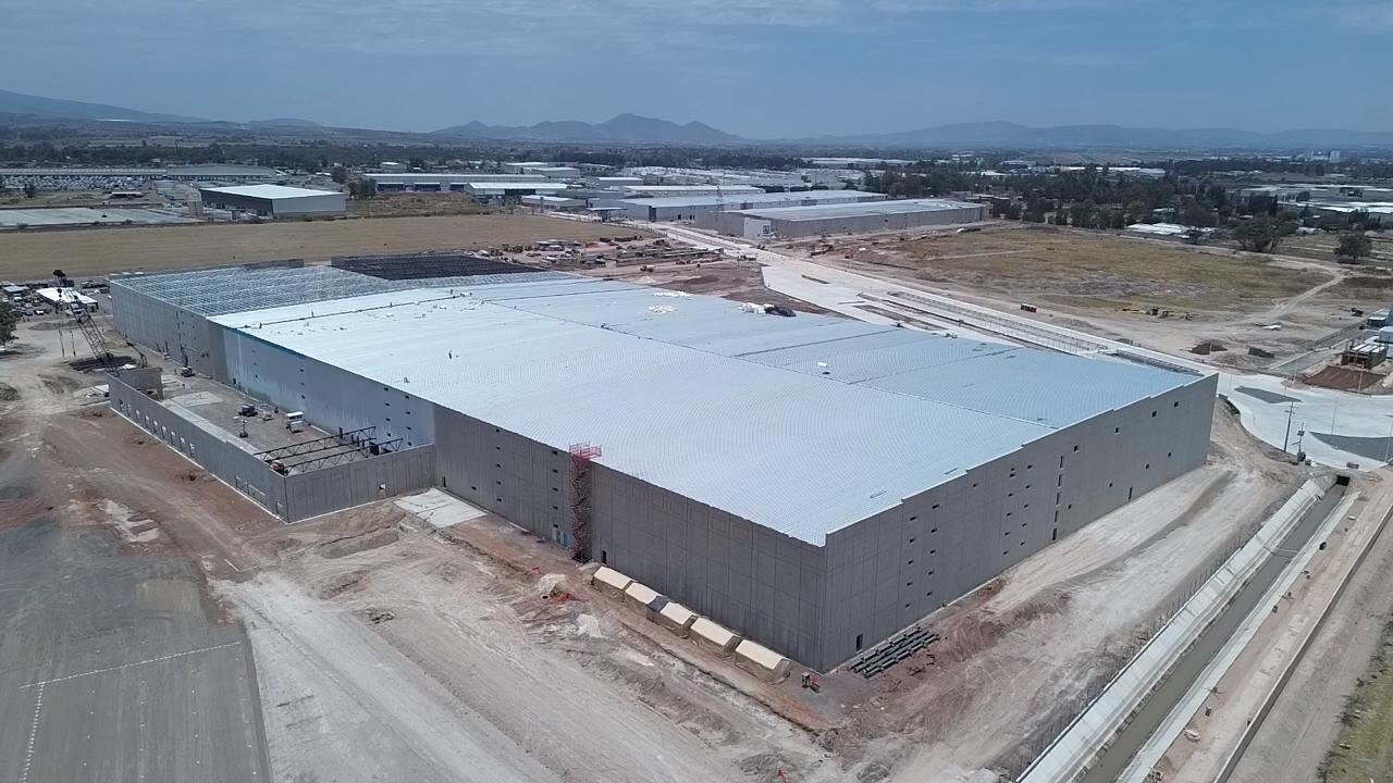 Cedis Amazon GDL3 — vista aérea de la nave